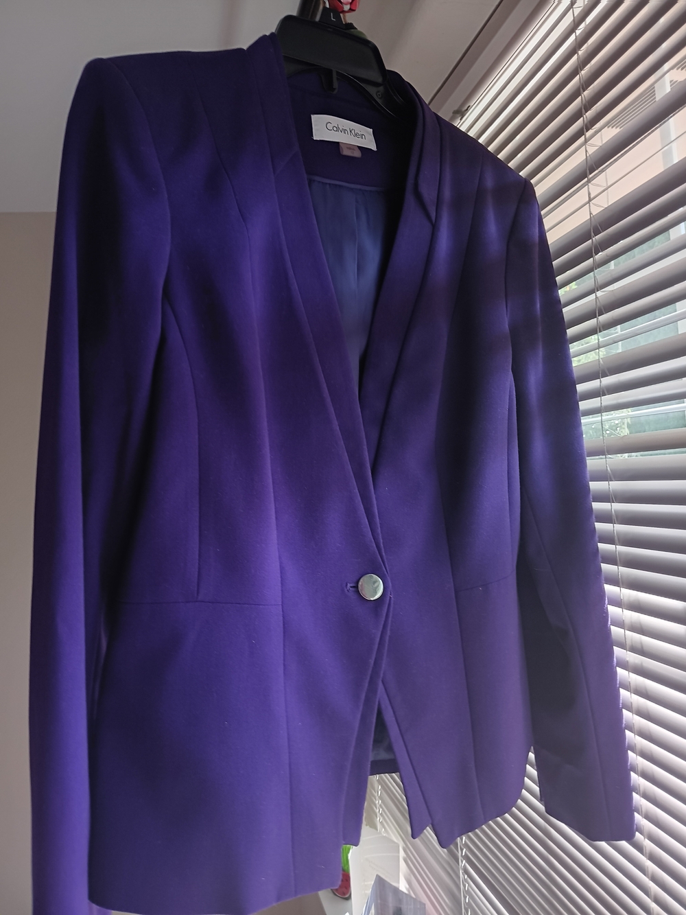 Calvin Klein Deep Purple Women's Tailored Blazer